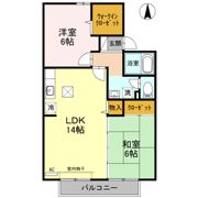 ヴィルヌーブ経堂 B棟の間取り画像