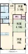 コーポイチバン高宮の間取り画像
