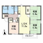 さんようハイツ?Aの間取り画像