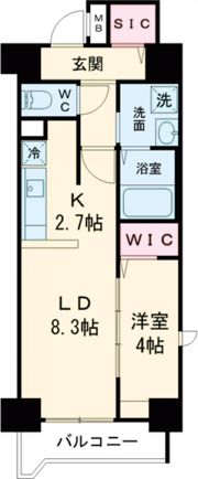 プレイズシード浄心の間取り画像