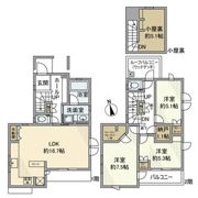 等々力戸建の間取り画像