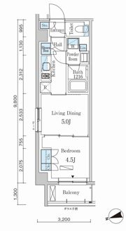 パークアクシス市谷左内町の間取り画像