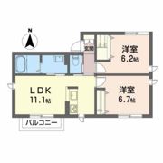 ジャルダン・ド・シエル アンの間取り画像