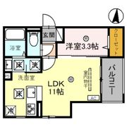 D-Luce黒田-EAST(ディールーチェ)の間取り画像
