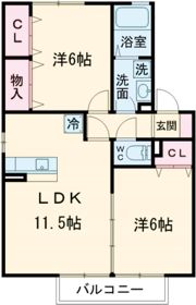コルシェーヌの間取り画像