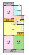 富士川マンションの間取り画像