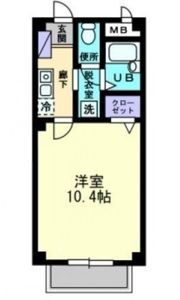 カレッジハイツ山地 B棟の間取り画像
