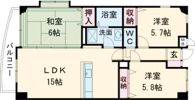 ミラベル嵐が丘の間取り画像