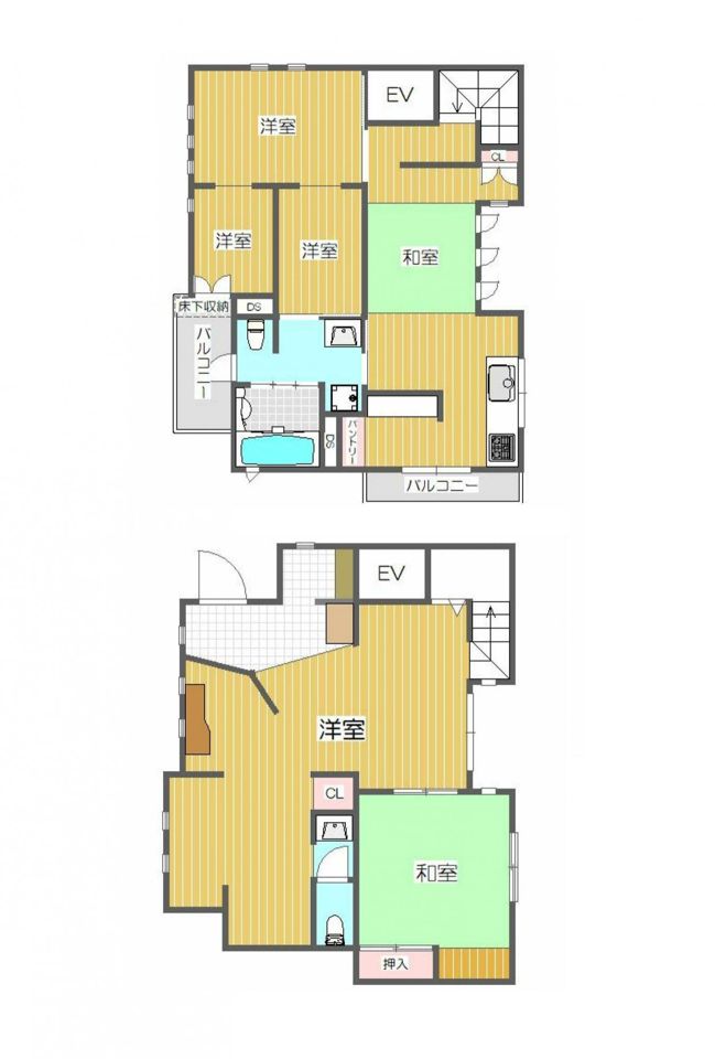 下穂積戸建て貸家の外観画像