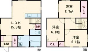 CASITA芳川 Dの間取り画像