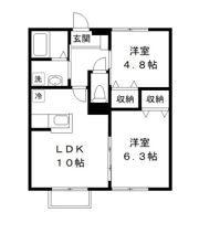 サンハイツC Ⅰ棟の間取り画像