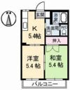 グリーンコーポN B棟の間取り画像