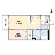 LA SOIE(ラ ソワ)の間取り画像