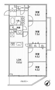 LIMERESIDENCE HIKIFUNEの間取り画像