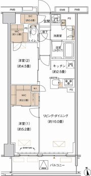 プライムネクサス大森北の間取り画像
