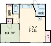 指田貸家の間取り画像