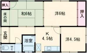 荻曽根2丁目今田貸家の間取り画像