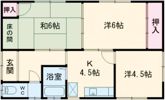 荻曽根2丁目今田貸家の間取り画像