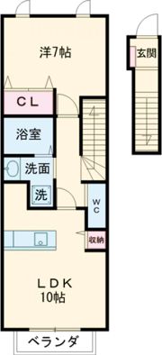 サン アステールB棟の間取り画像