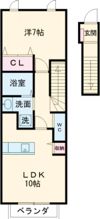 サン アステールB棟の間取り画像