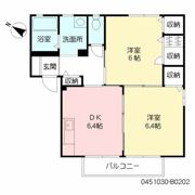 ドミールB棟の間取り画像