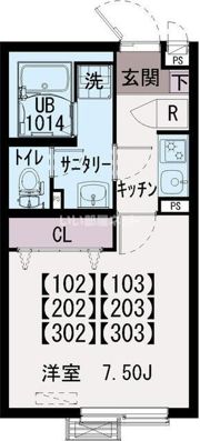 デア八王子の間取り画像