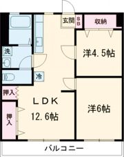 アテイン広川の間取り画像