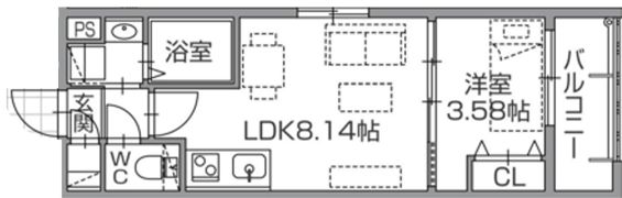 Alivis南福岡southの間取り画像