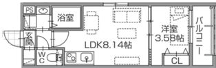 ラクラス南福岡Southの間取り画像