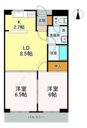 パレスあすてりあの間取り画像