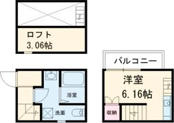アースクエイク上条A棟(北棟)の間取り画像