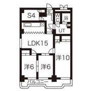 宝蔵院マンションの間取り画像