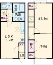 メゾネット 彩の間取り画像