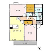 ソシア ヴィルヌーヴ ドゥ Aの間取り画像