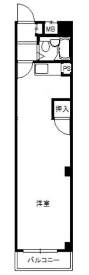 エクシードマンション南天神の間取り画像