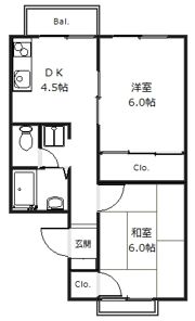 ヴァンベール徳田の間取り画像