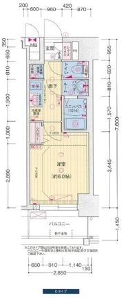 プレサンス名古屋ルーカスの間取り画像