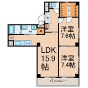 マンション新瑞の間取り画像