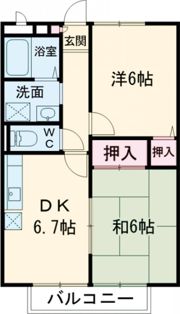 パセオ兜台の間取り画像