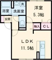 with sky Kの間取り画像