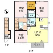 Dーroom代官屋敷 Aの間取り画像