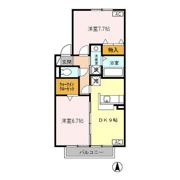 ファウンテン Aの間取り画像