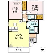 ハピネス新涯の間取り画像