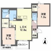 シャーメゾン虎丸の間取り画像