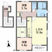 スマート五合田 Aの間取り画像