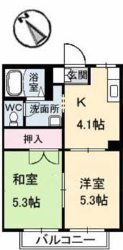 キャピトル桃山の間取り画像