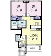 アーバン松浪Ⅱの間取り画像