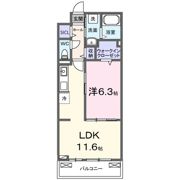 ウエスト コミタリアⅢの間取り画像