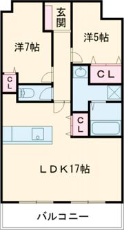 アークス高梨レジデンスの間取り画像