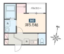 MELDIA大和田Ⅴの間取り画像